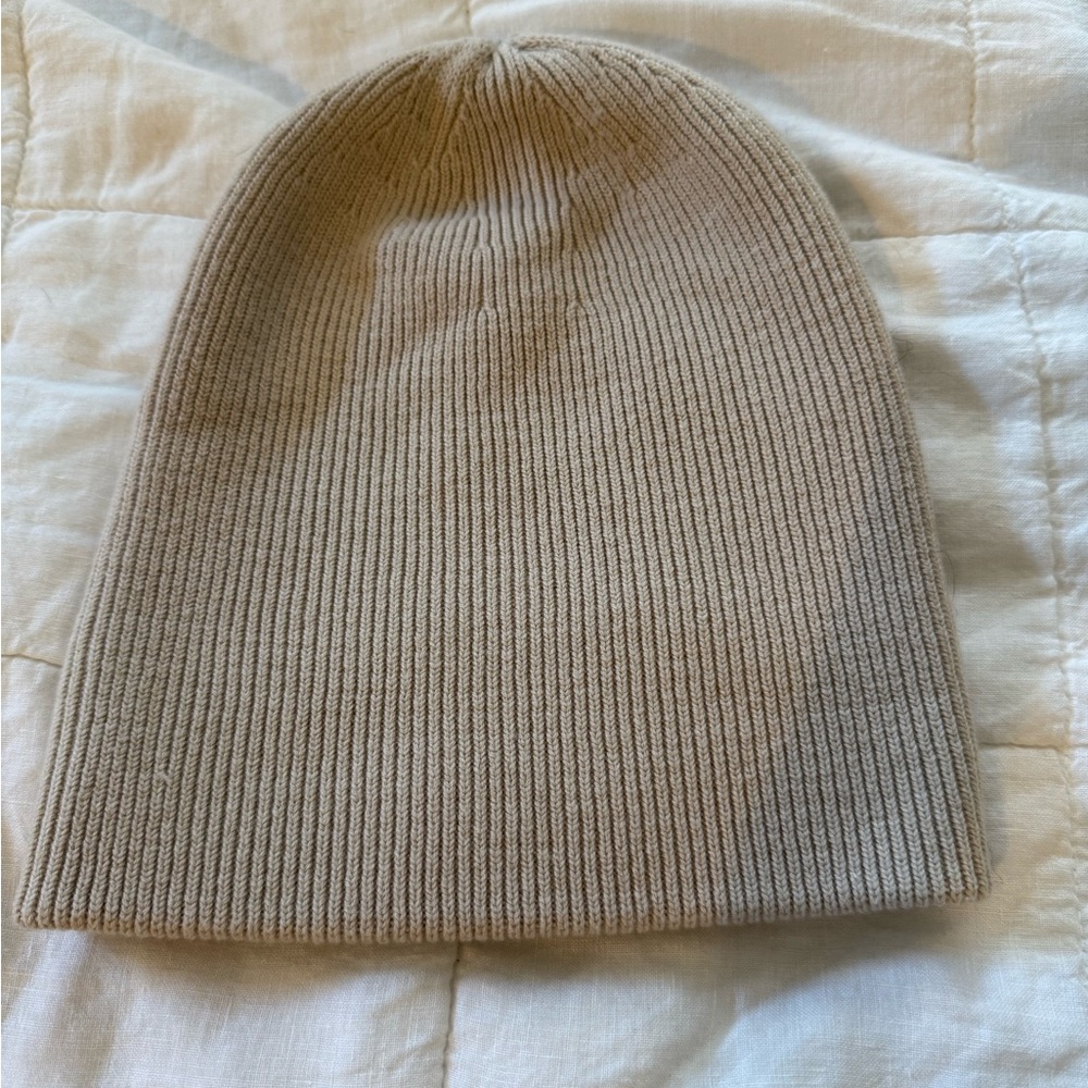 Sunday Best Beige Knit Beanie